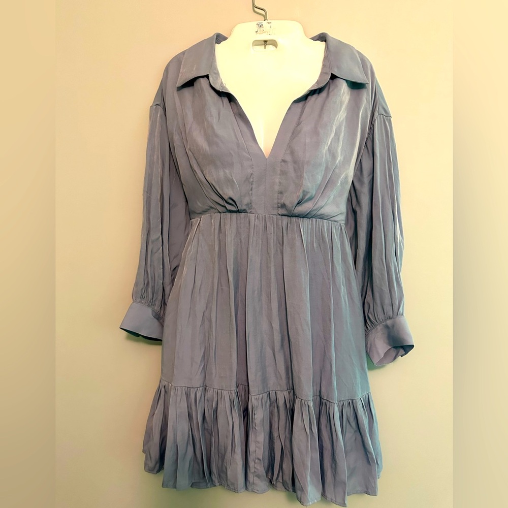 Mustard Seed mini dress color periwinkle dress size Small